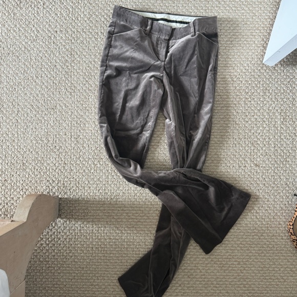 Theory low waist velvet trousers pants - Picture 1 of 2